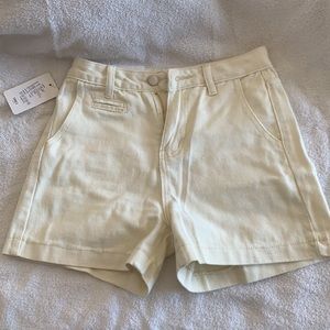 Denim Shorts - Cream BRAND NEW, NEVER WORN